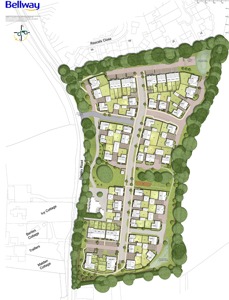 Site layout - Clover Fields