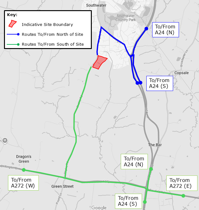 Traffic Routing Plan - Clover Fields